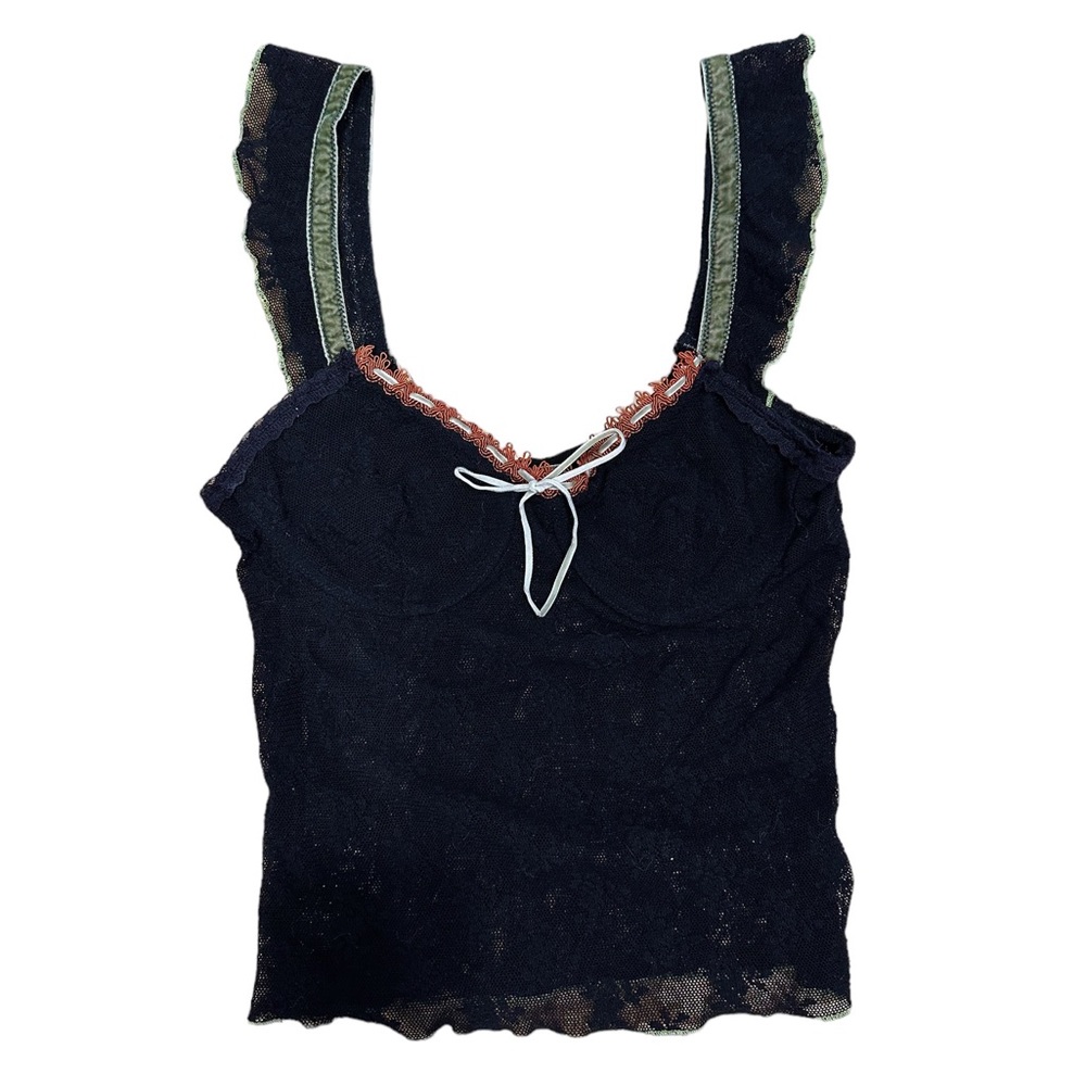 Free People Black Lace Camisole